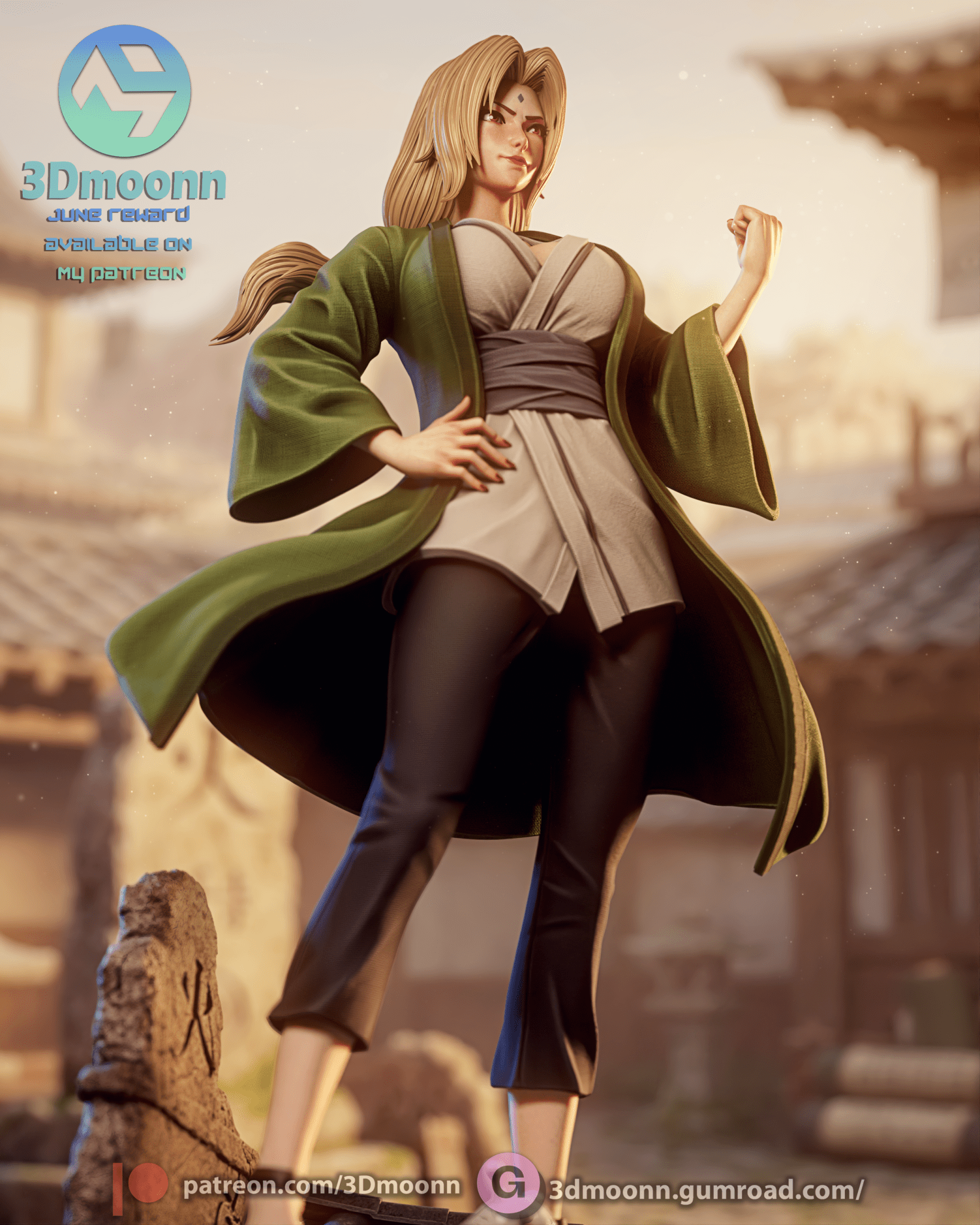 Tsunade Senju - 3DMoonn - Dark Forge Arts