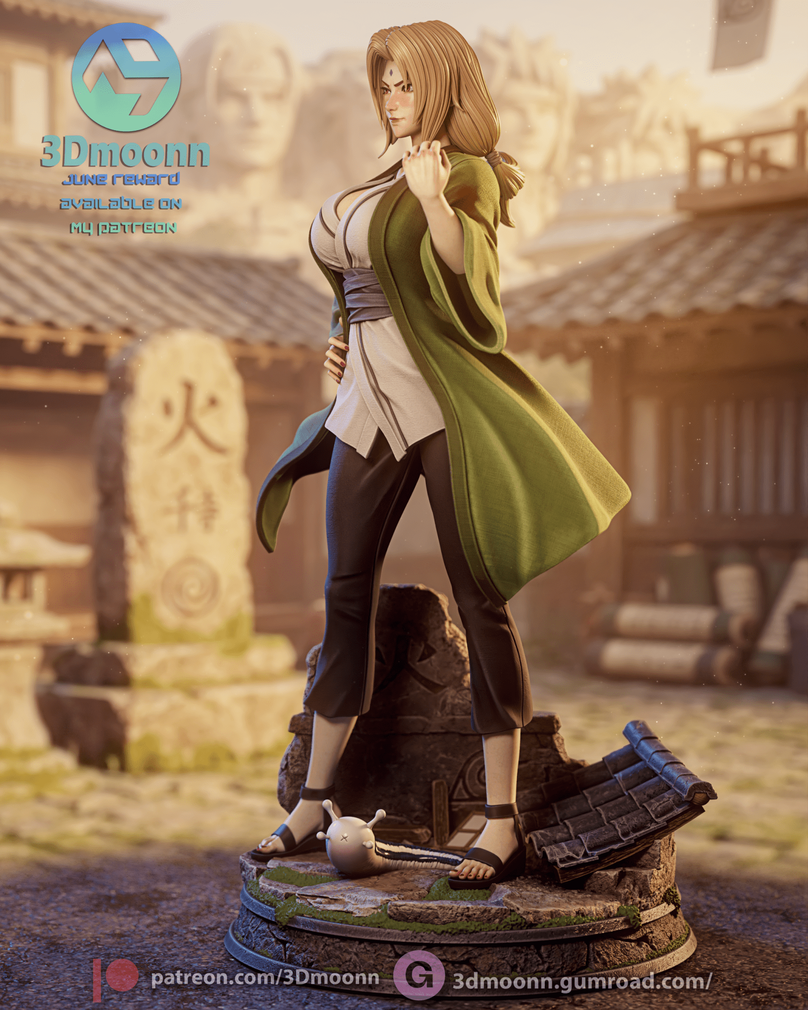 Tsunade Senju - 3DMoonn - Dark Forge Arts