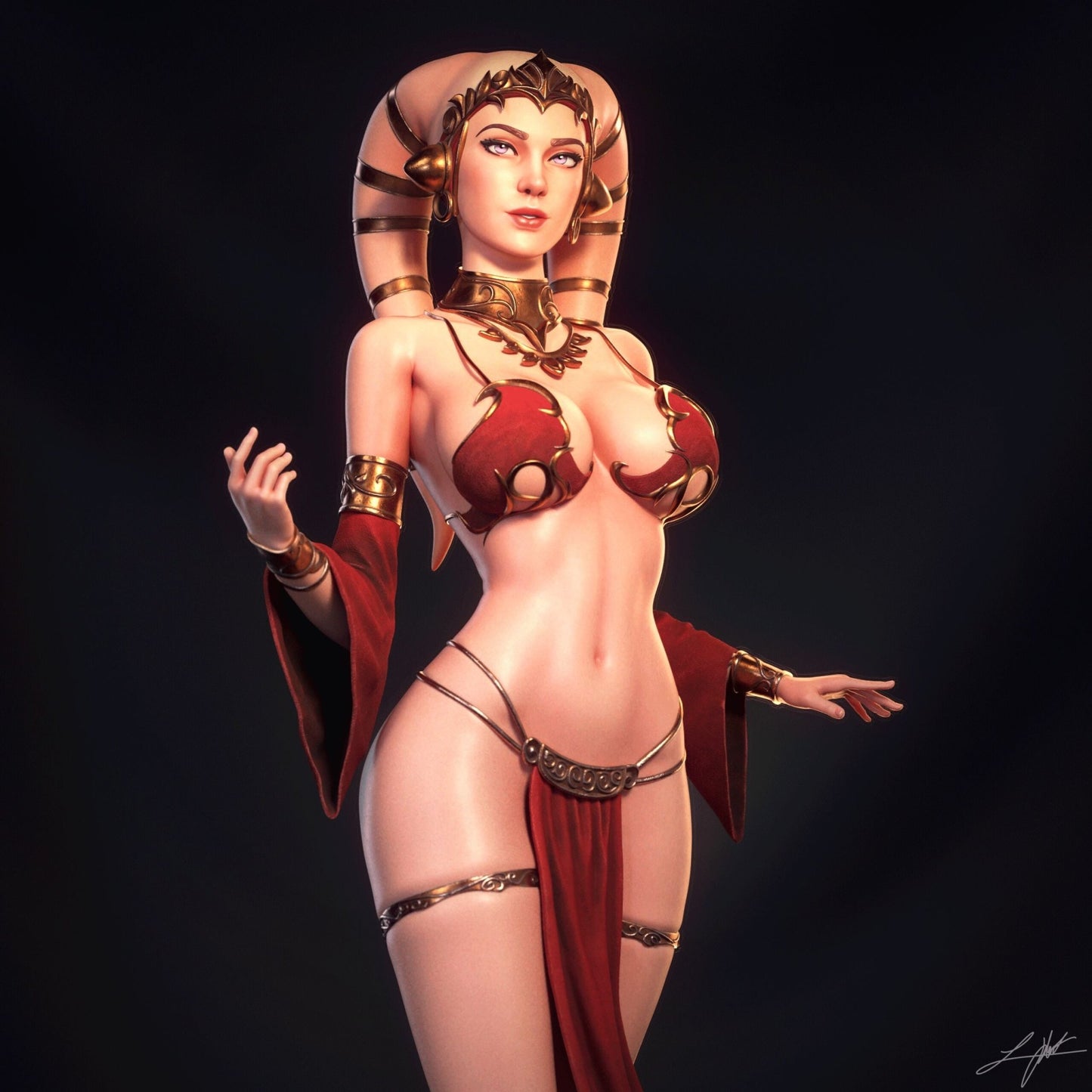 Twilek Hostess - Abe3D - Dark Forge Arts