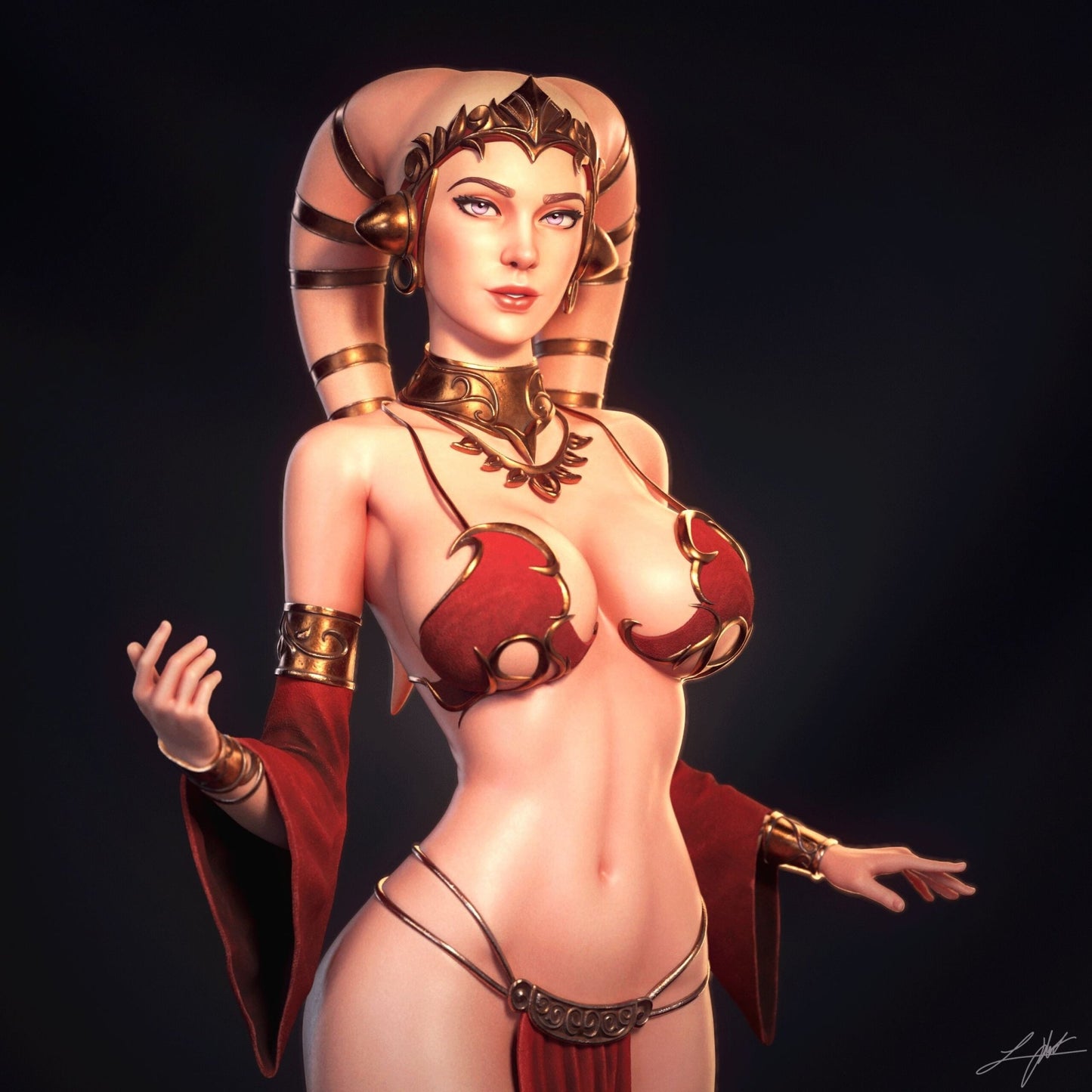 Twilek Hostess - Abe3D - Dark Forge Arts