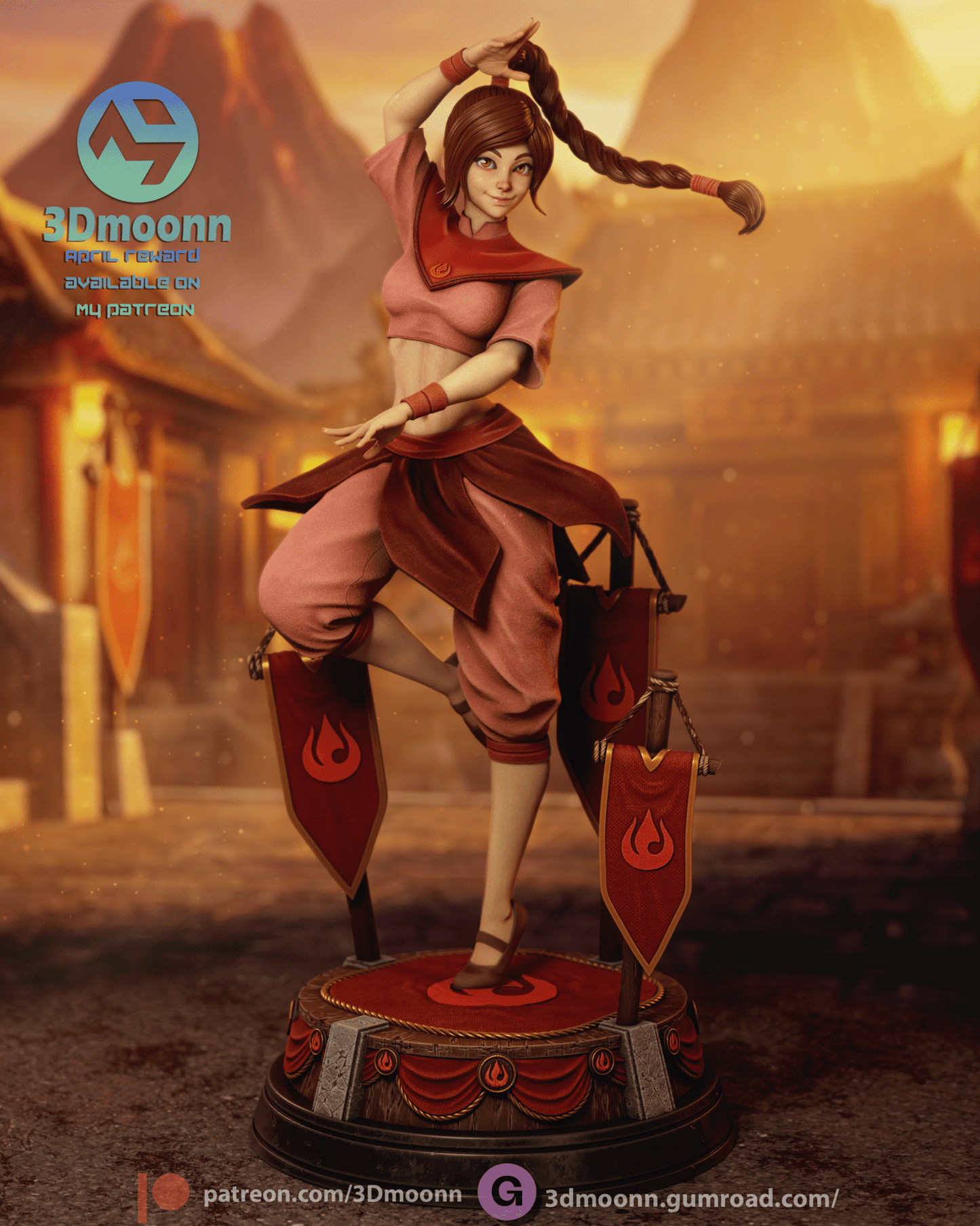 Ty Lee - 3DMoonn - Dark Forge Arts