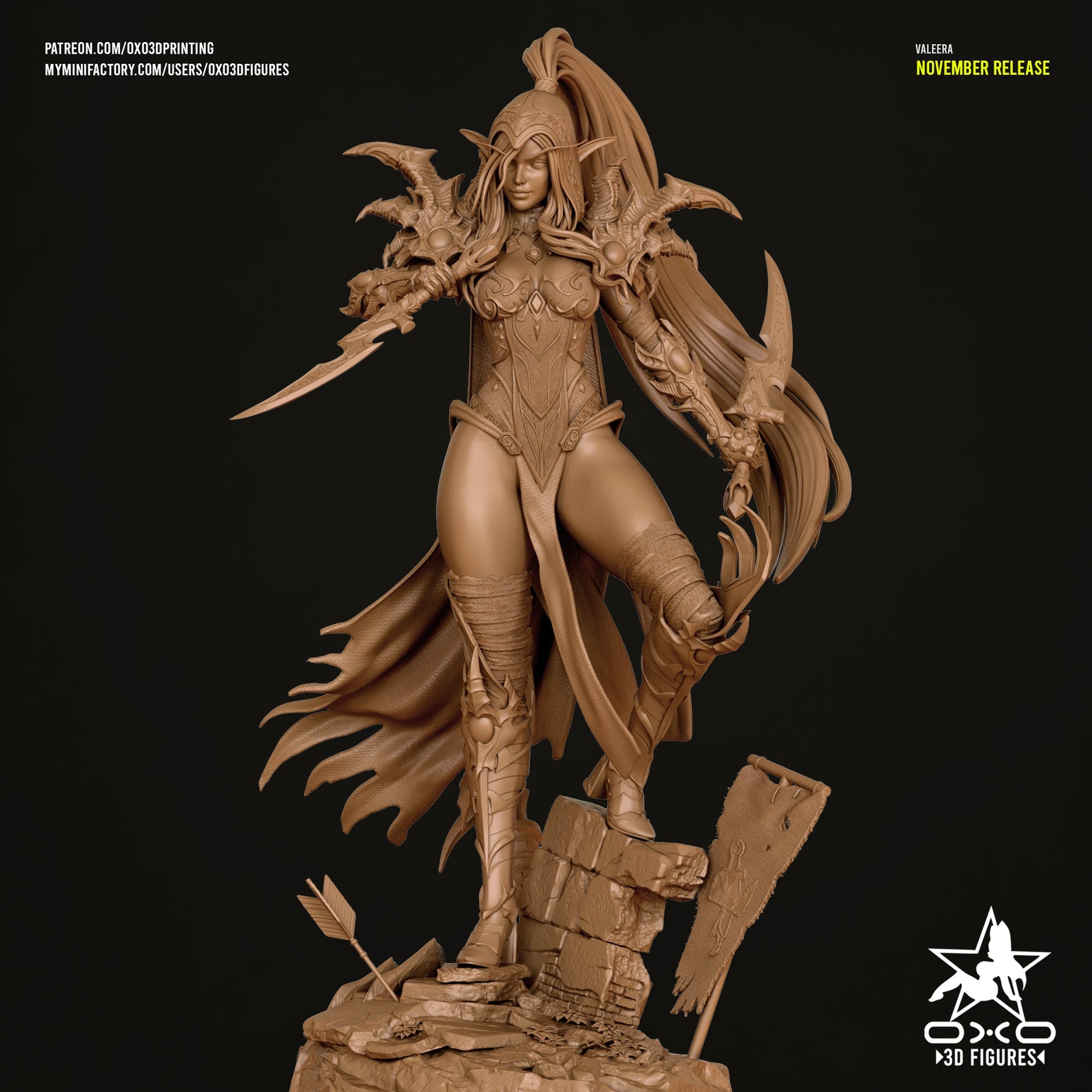 Valeera Sanguinar - OXO3D - Dark Forge Arts