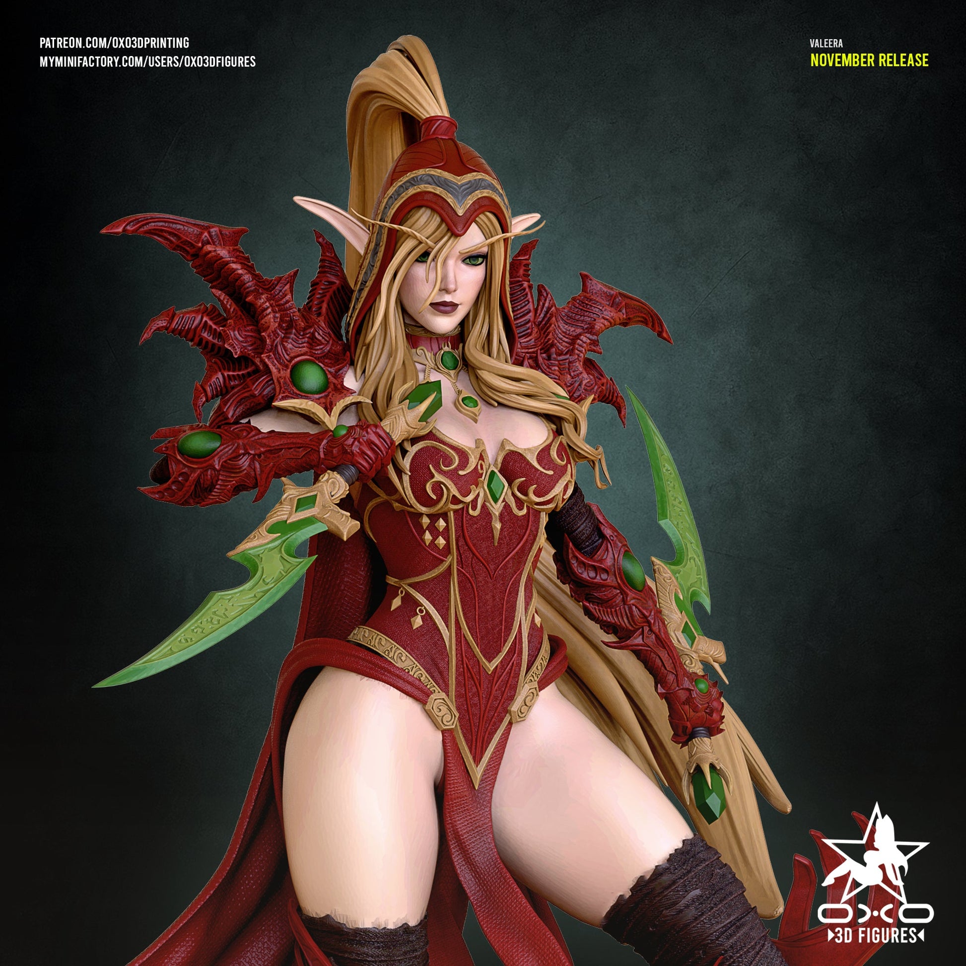 Valeera Sanguinar - OXO3D - Dark Forge Arts