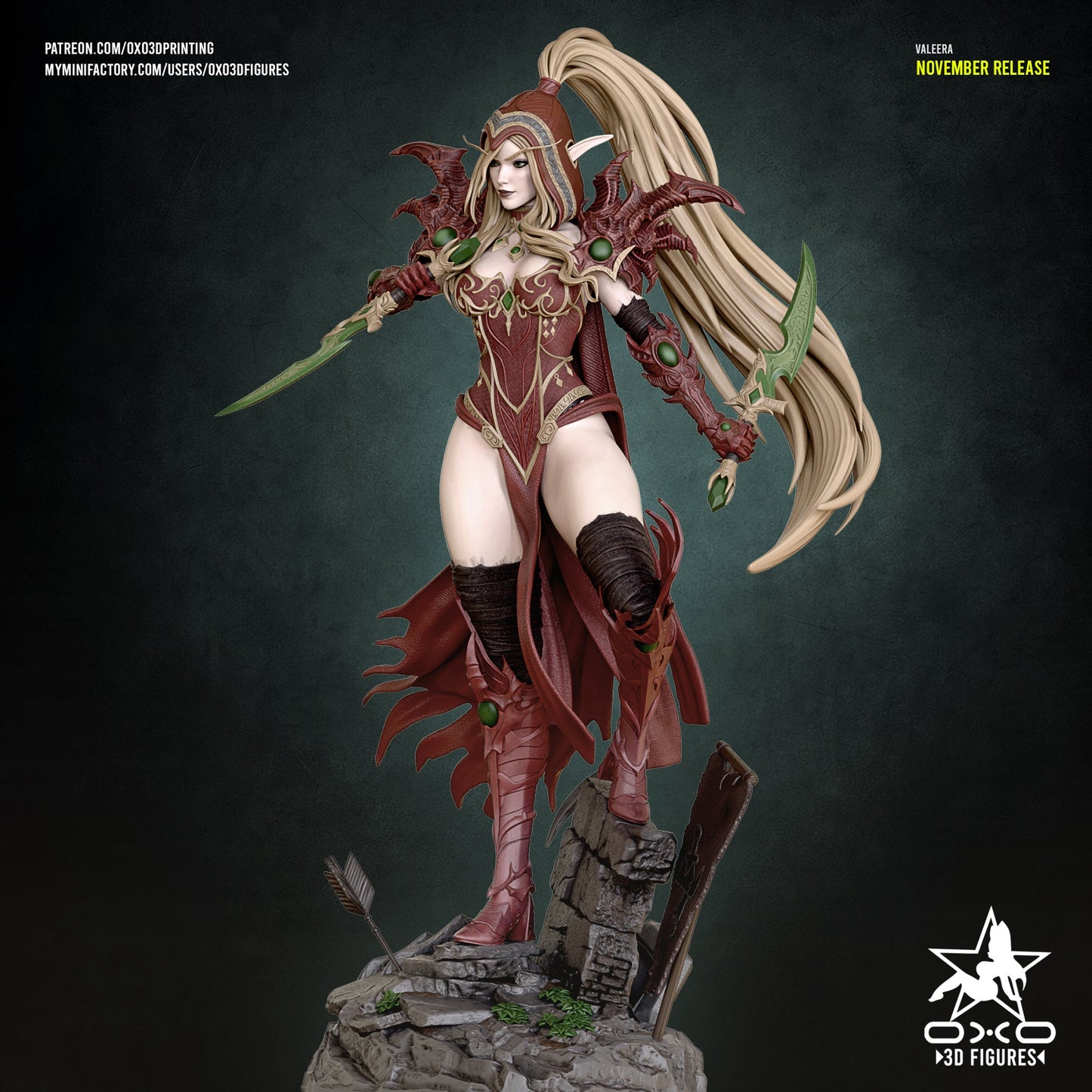 Valeera Sanguinar - OXO3D - Dark Forge Arts