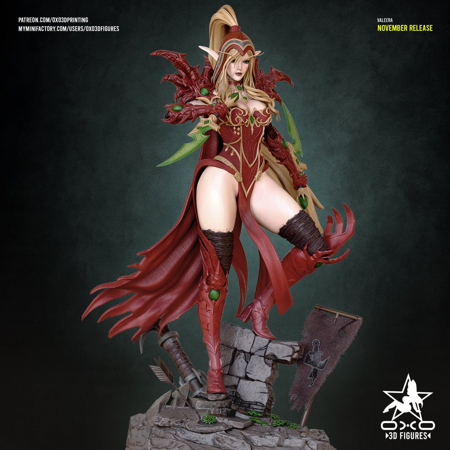 Valeera Sanguinar - OXO3D - Dark Forge Arts