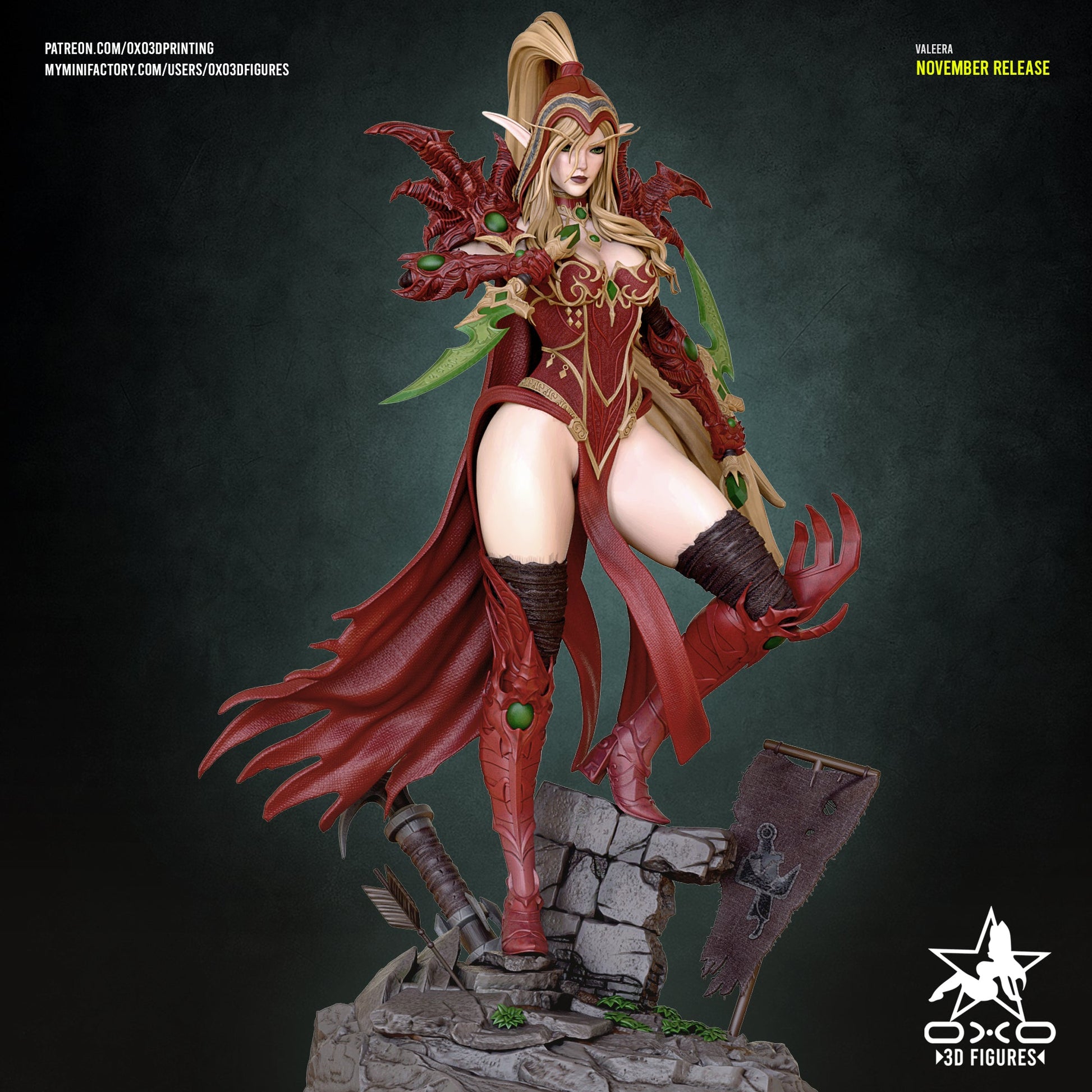 Valeera Sanguinar - OXO3D - Dark Forge Arts