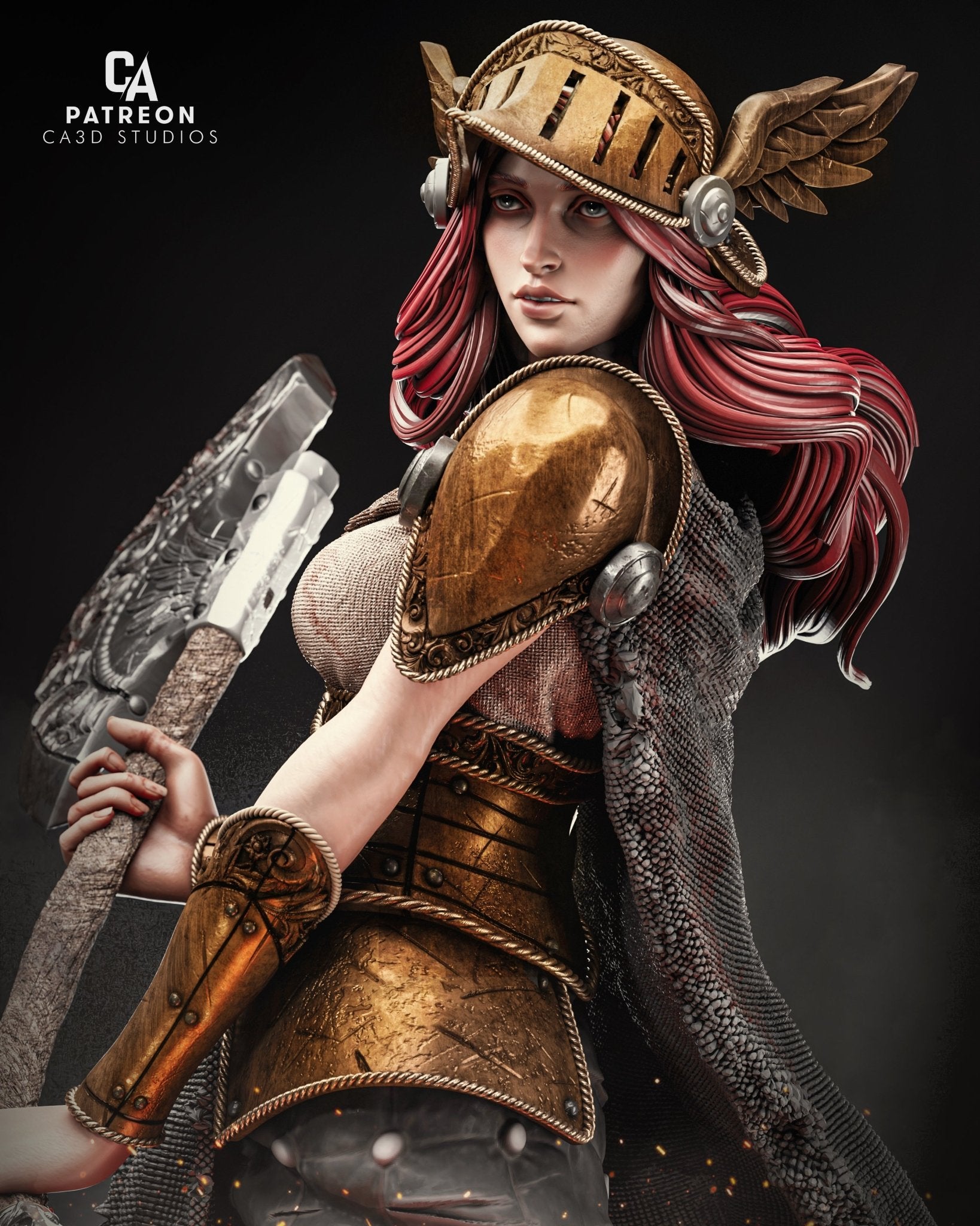 Valkyrie - CA 3D Studios - Dark Forge Arts