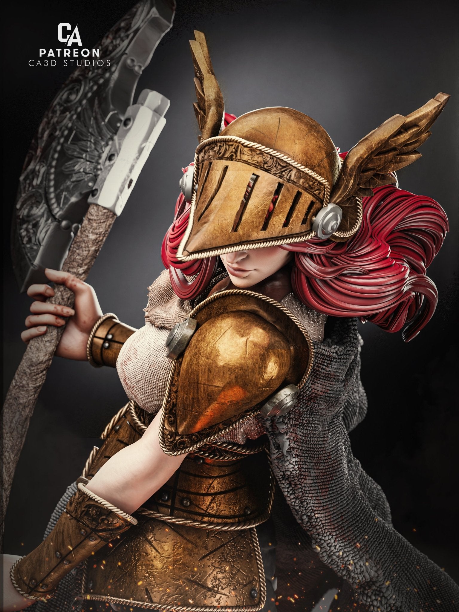 Valkyrie - CA 3D Studios - Dark Forge Arts