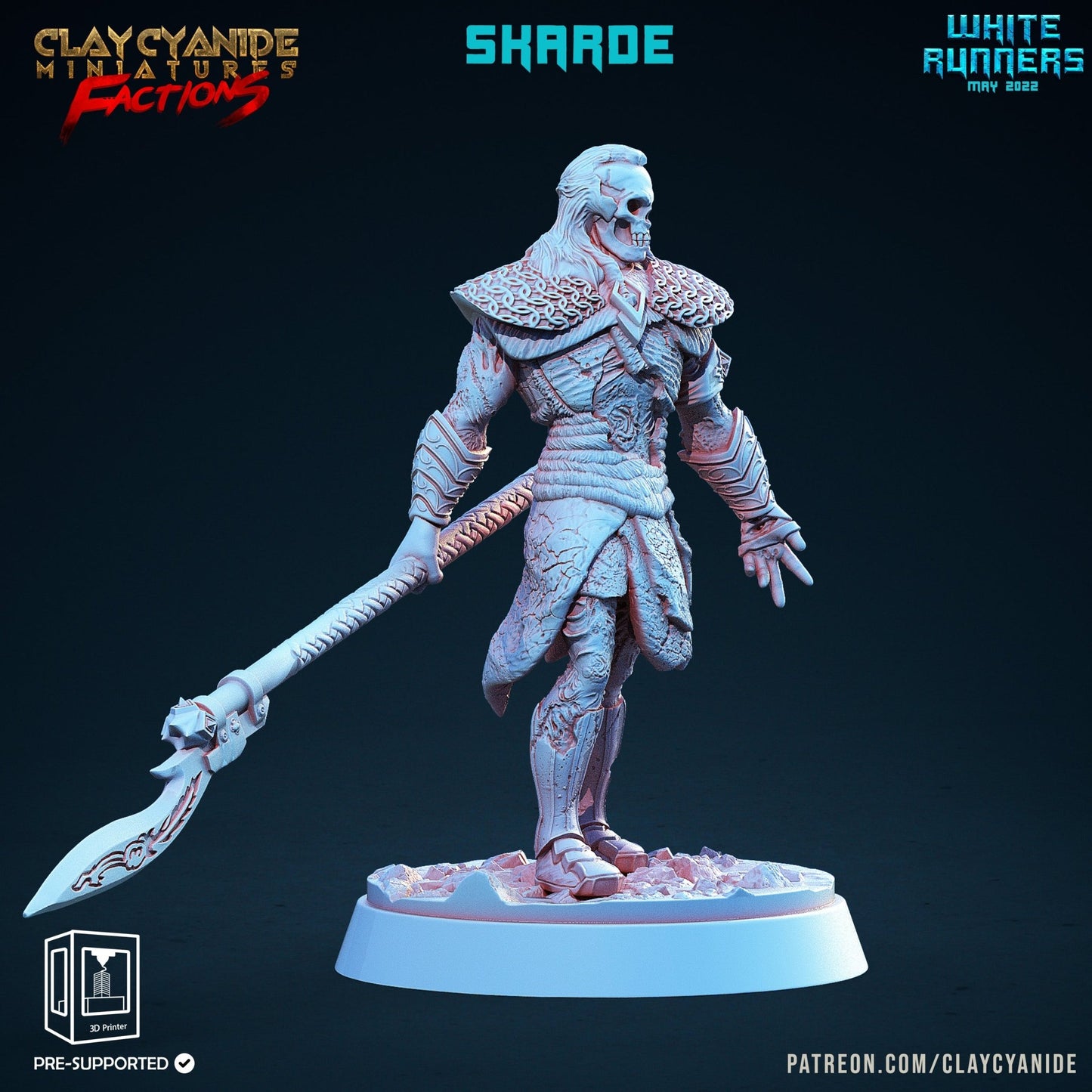 White Runners - ClayCyanide - Dark Forge Arts