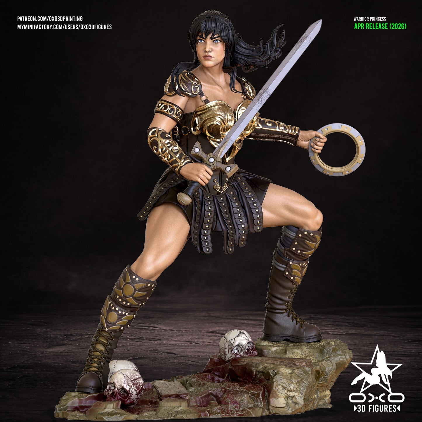 Xena- OXO3D - Dark Forge Arts