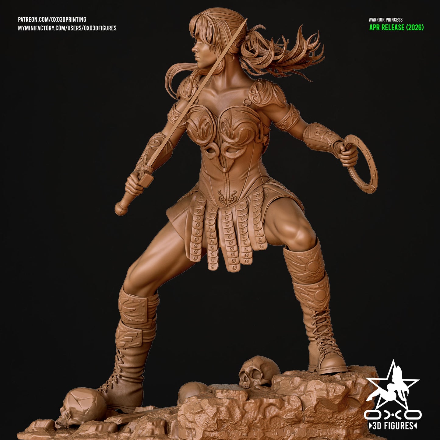 Xena- OXO3D - Dark Forge Arts