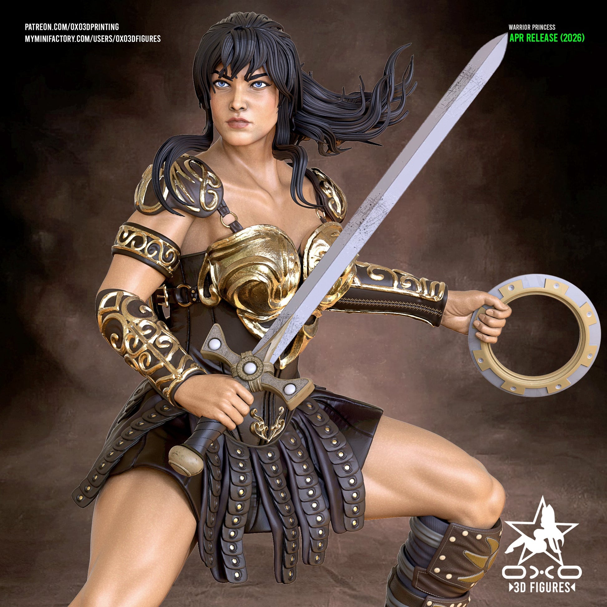 Xena- OXO3D - Dark Forge Arts