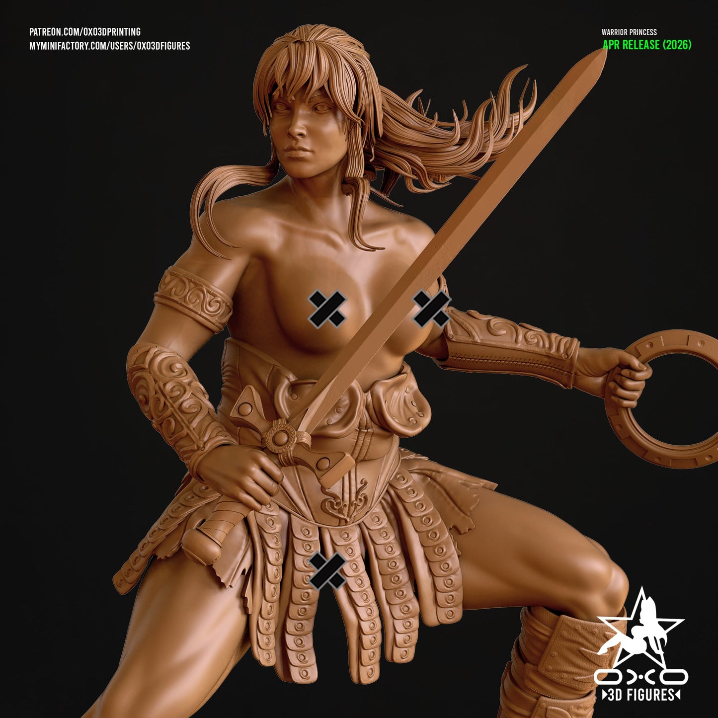 Xena- OXO3D - Dark Forge Arts