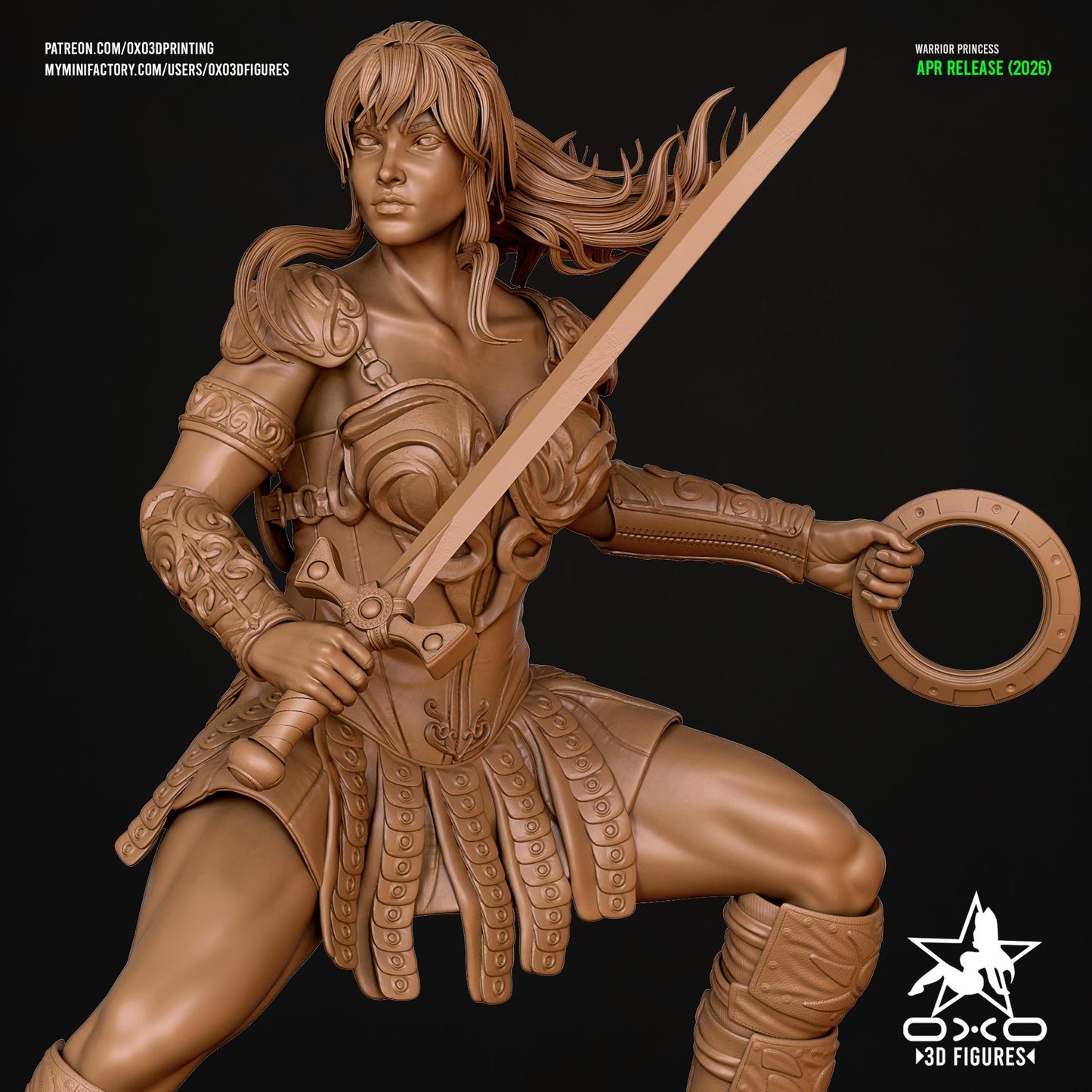 Xena- OXO3D - Dark Forge Arts