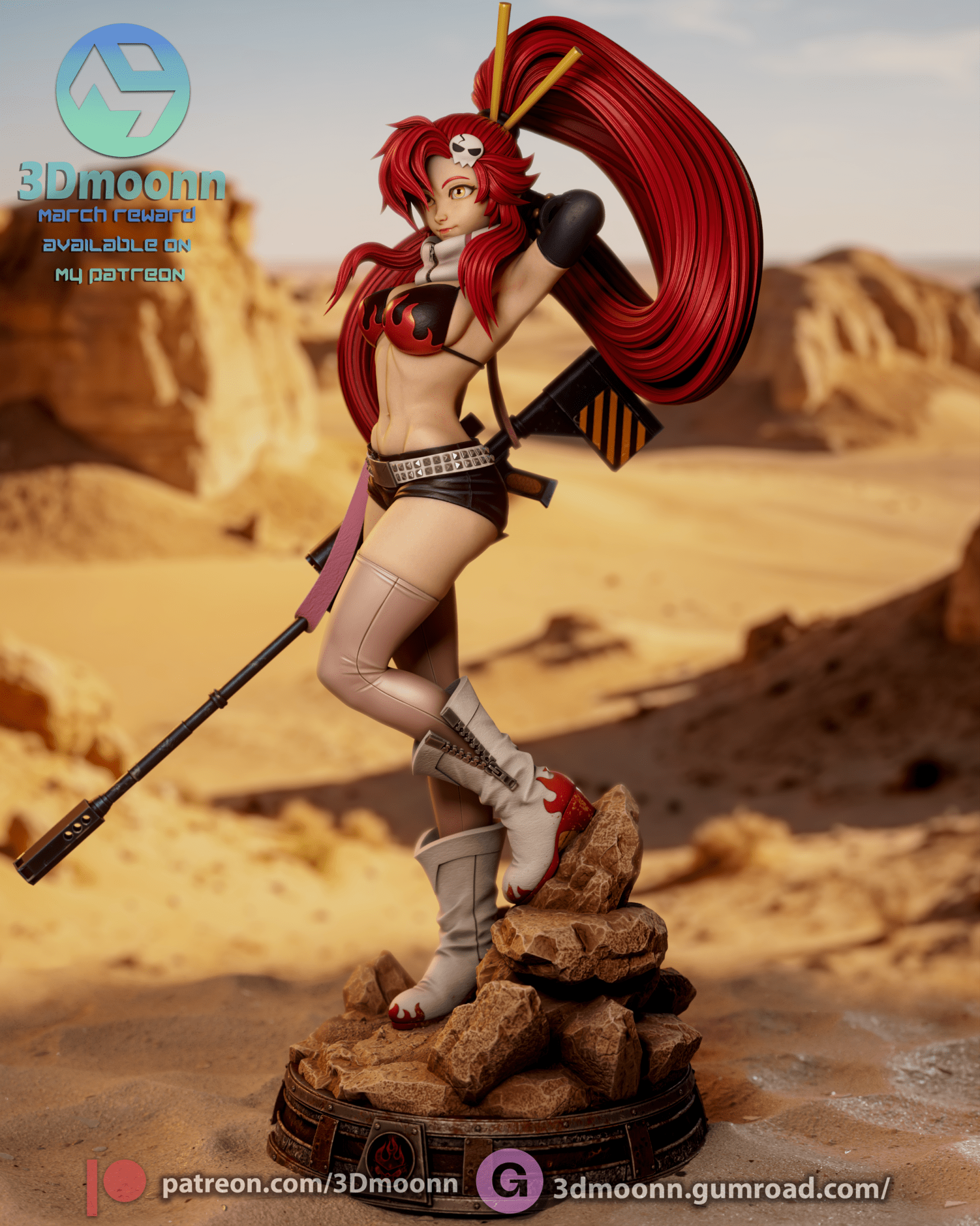 Yoko Littner - 3DMoonn - Dark Forge Arts
