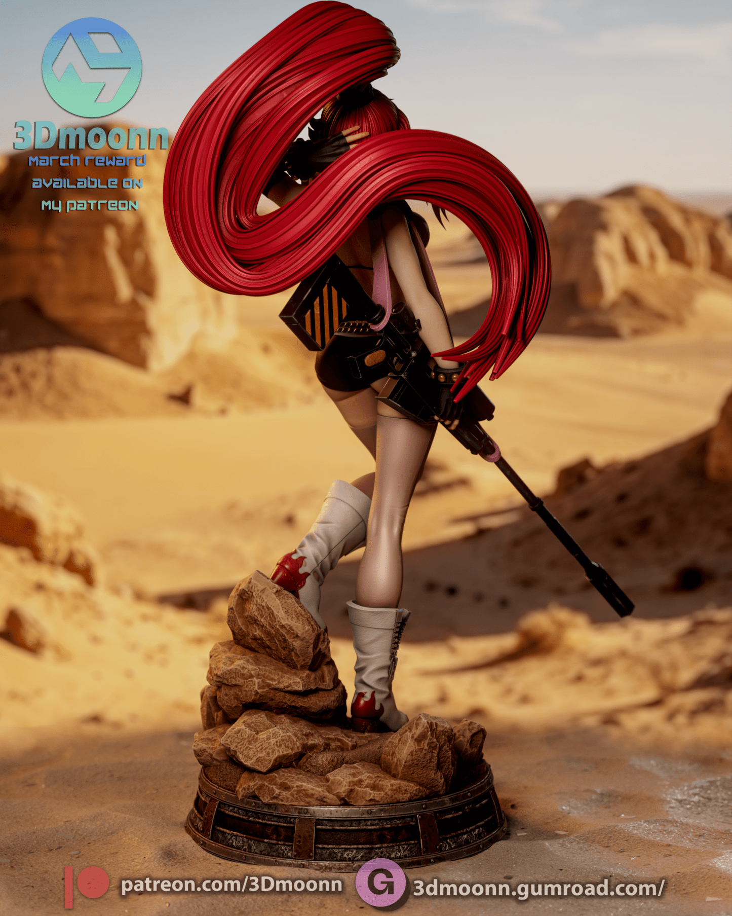 Yoko Littner - 3DMoonn - Dark Forge Arts