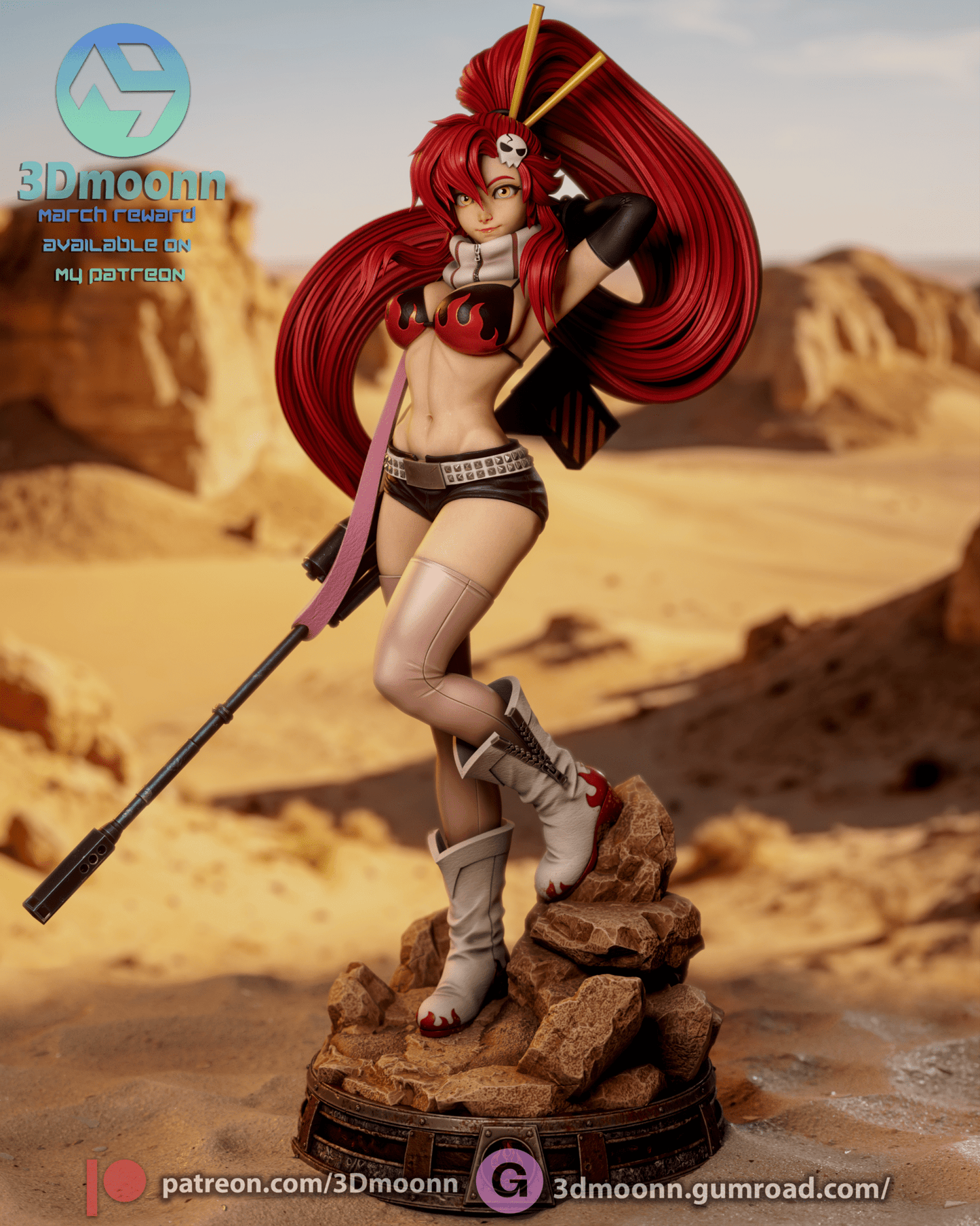 Yoko Littner - 3DMoonn - Dark Forge Arts