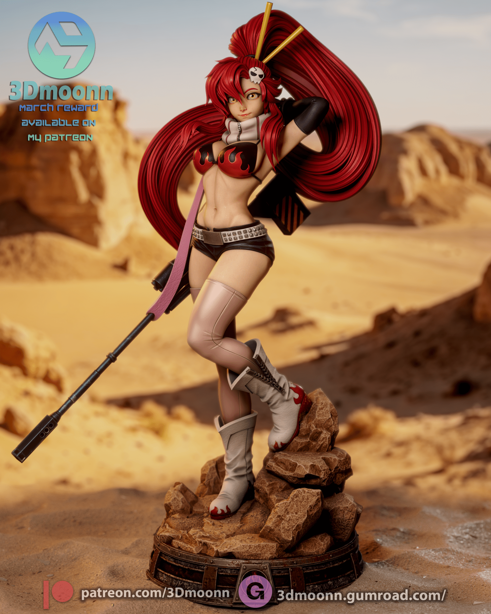 Yoko Littner - 3DMoonn - Dark Forge Arts