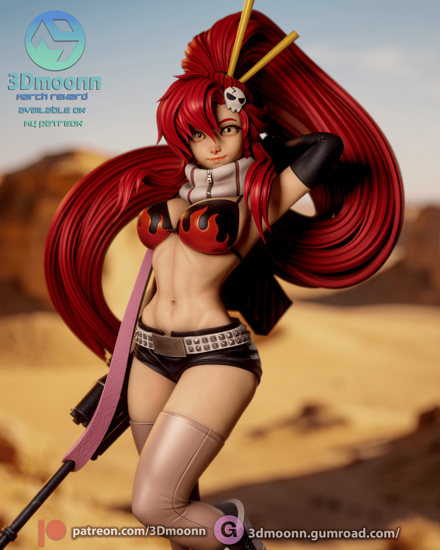 Yoko Littner - 3DMoonn - Dark Forge Arts