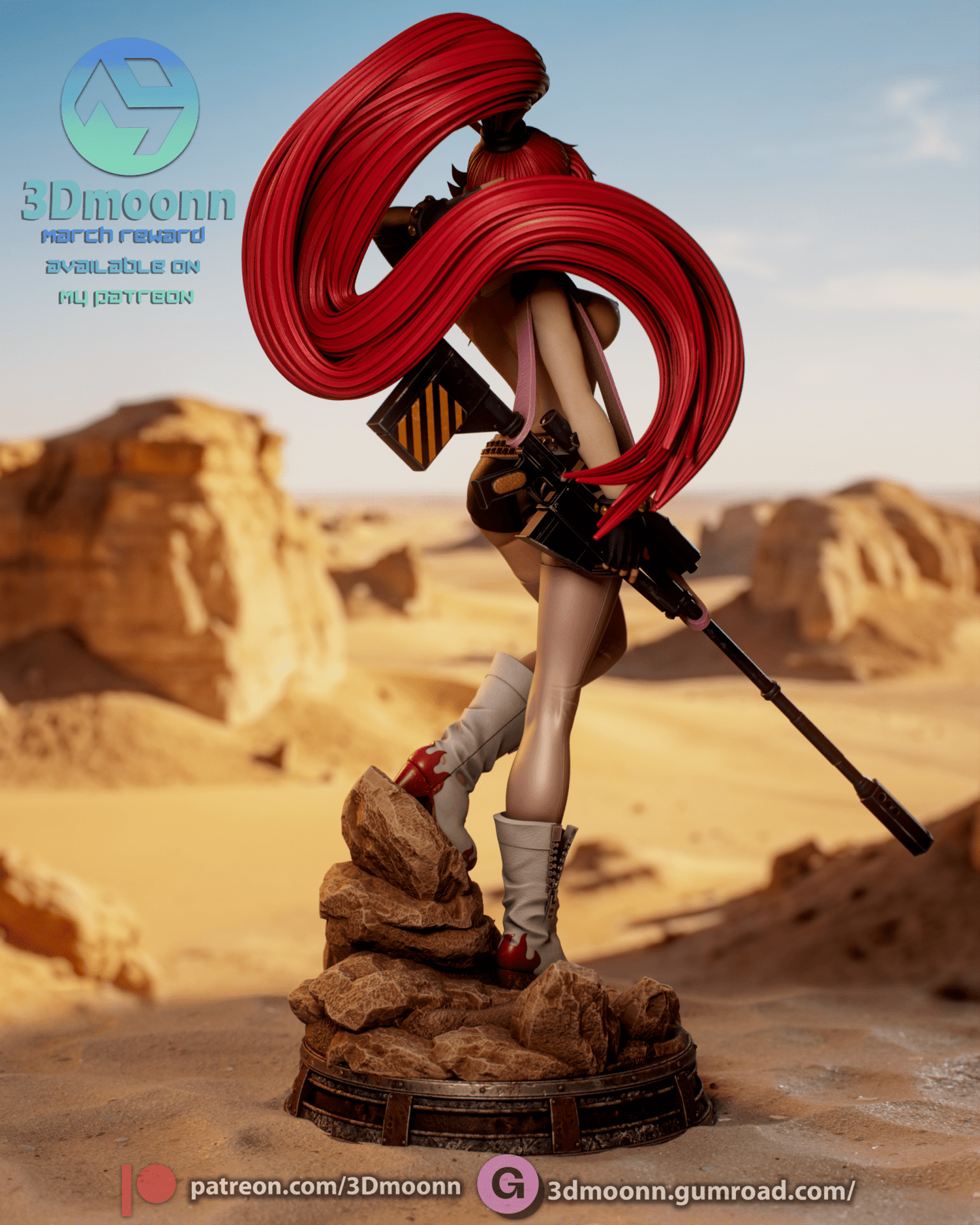 Yoko Littner - 3DMoonn - Dark Forge Arts
