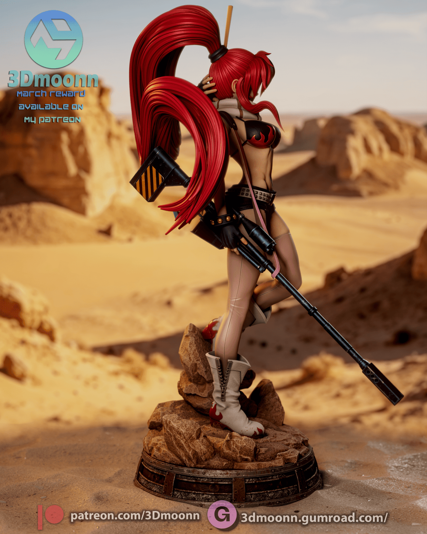 Yoko Littner - 3DMoonn - Dark Forge Arts