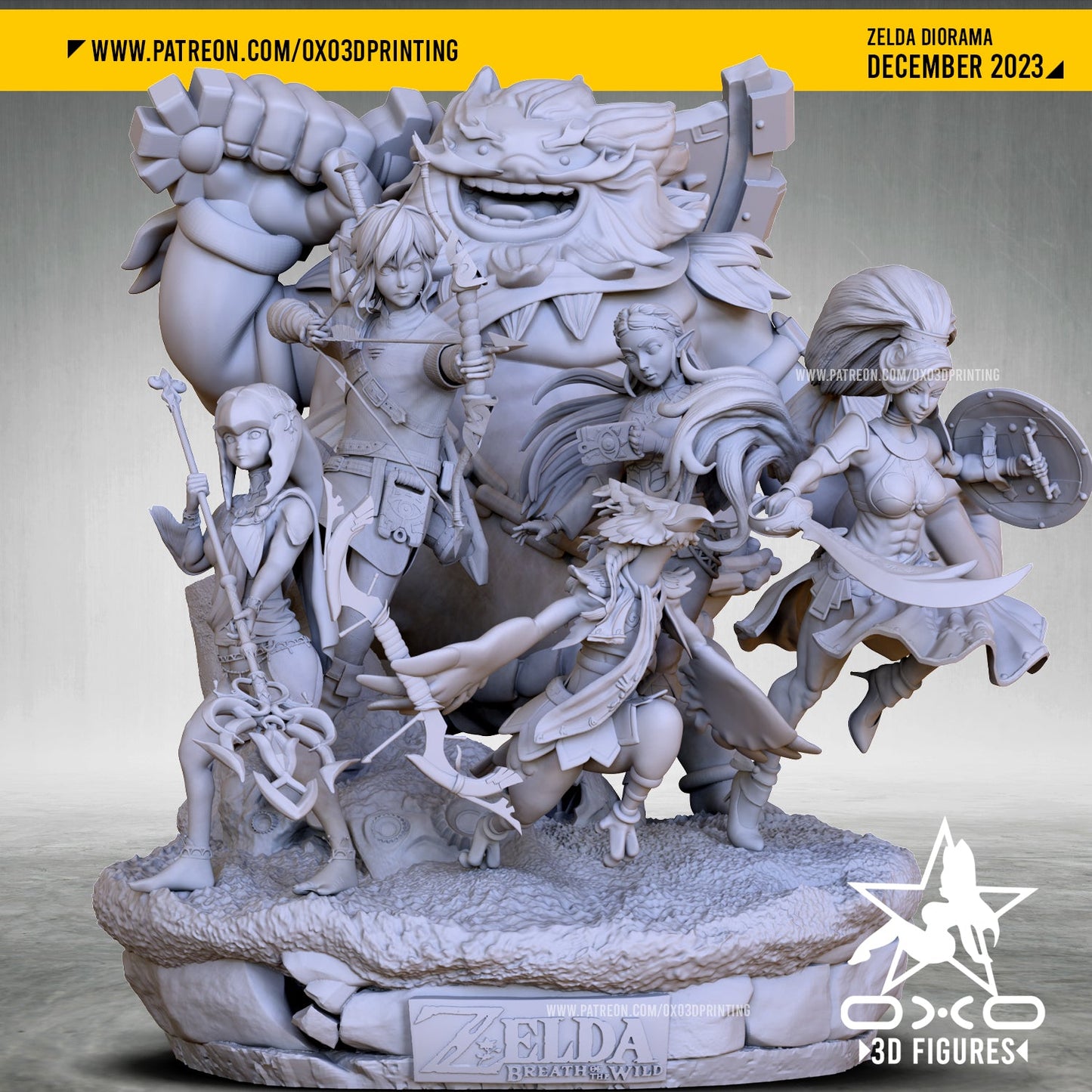 Zelda Diorama - OXO3D - Dark Forge Arts