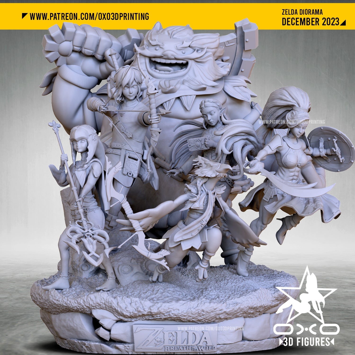 Zelda Diorama - OXO3D - Dark Forge Arts