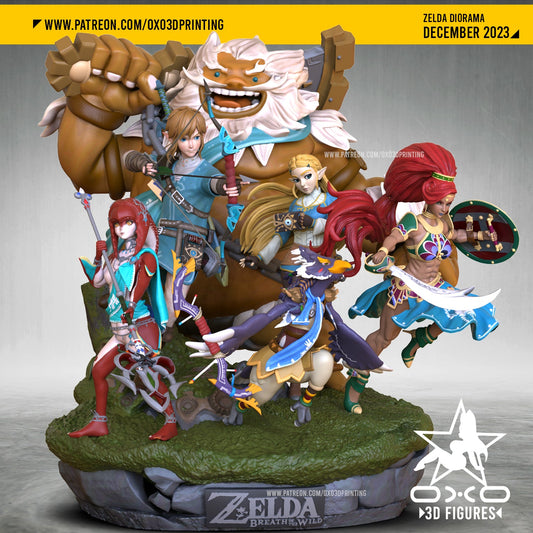 Zelda Diorama - OXO3D - Dark Forge Arts